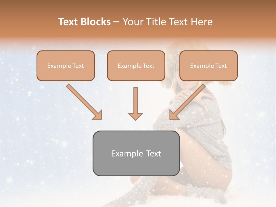 Warm Y Snow PowerPoint Template