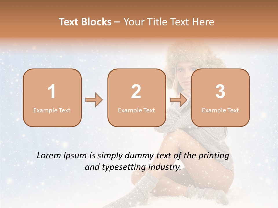Warm Y Snow PowerPoint Template