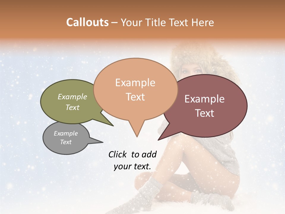 Warm Y Snow PowerPoint Template
