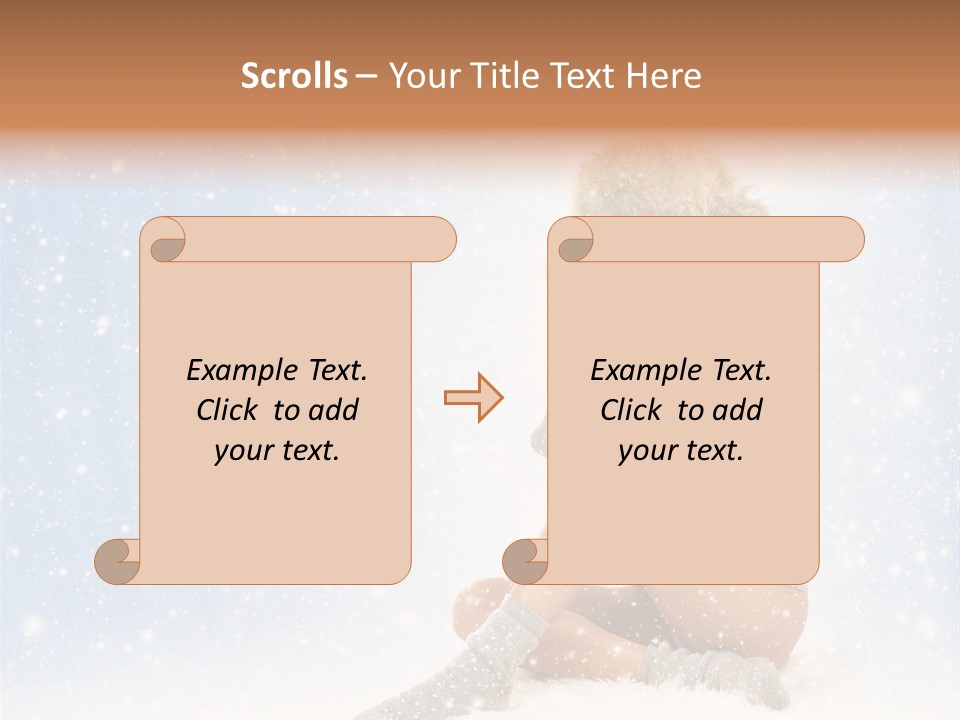 Warm Y Snow PowerPoint Template