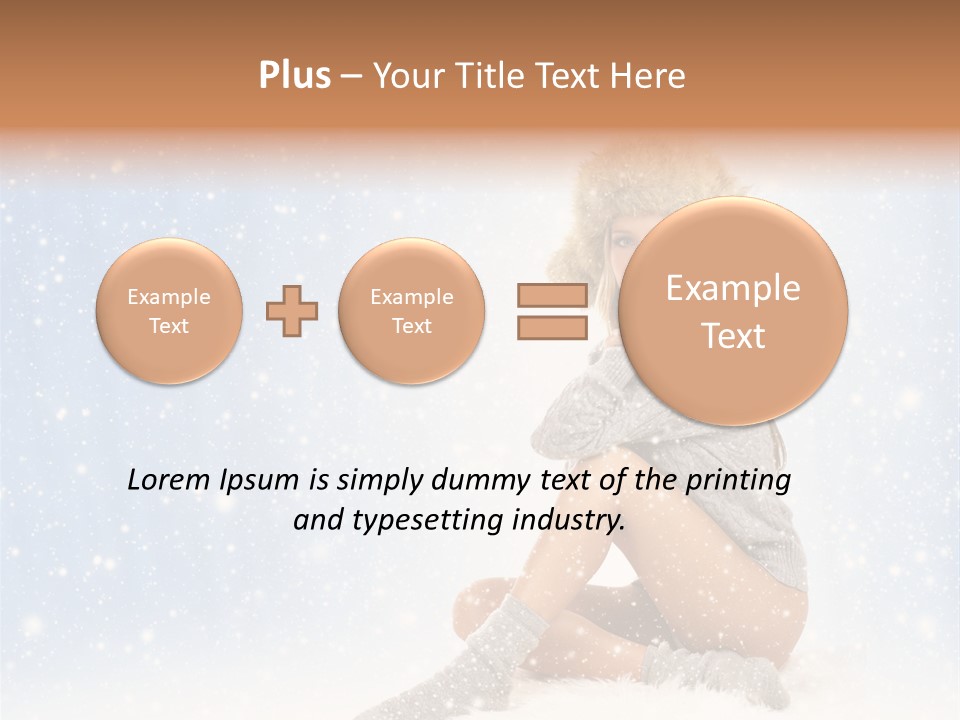 Warm Y Snow PowerPoint Template