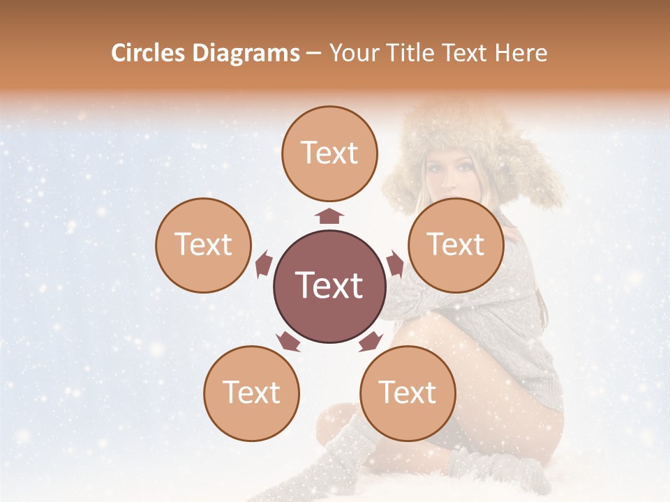 Warm Y Snow PowerPoint Template