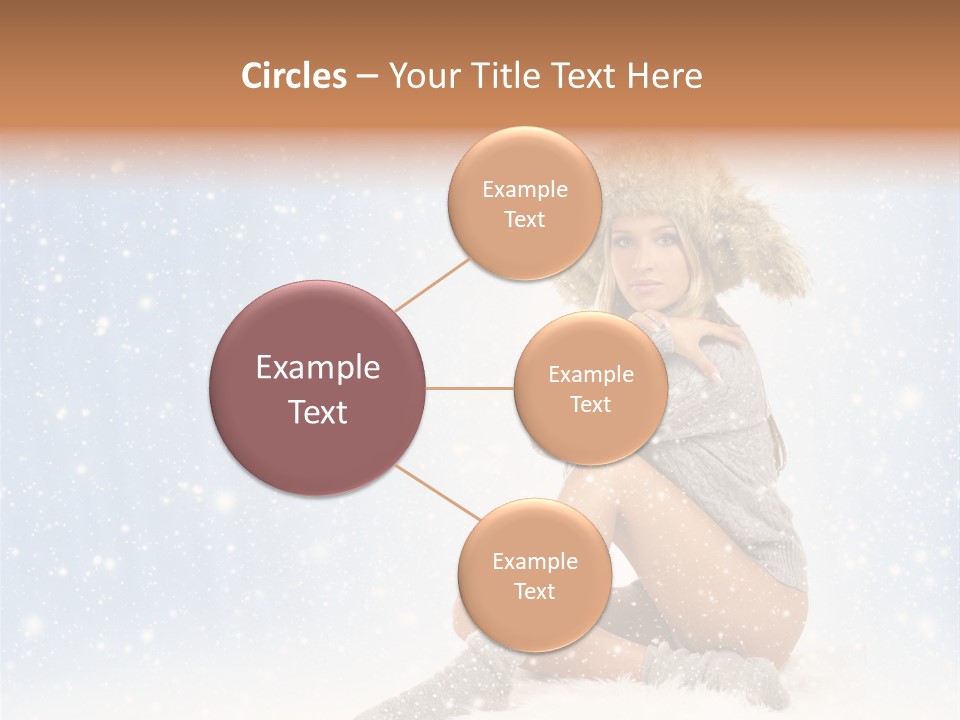 Warm Y Snow PowerPoint Template