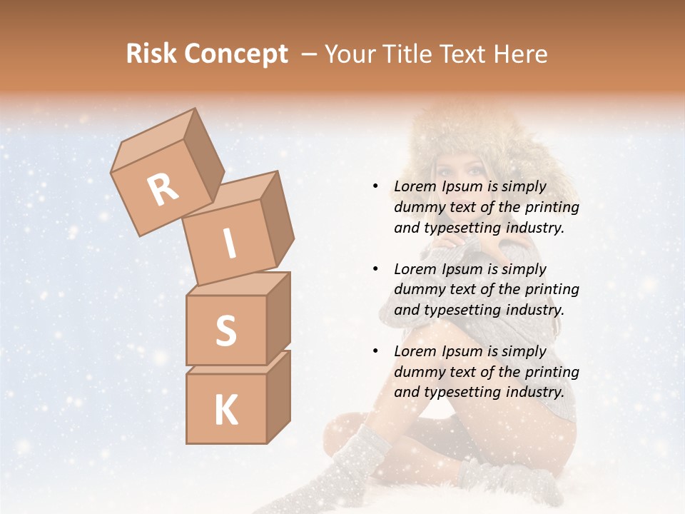 Warm Y Snow PowerPoint Template