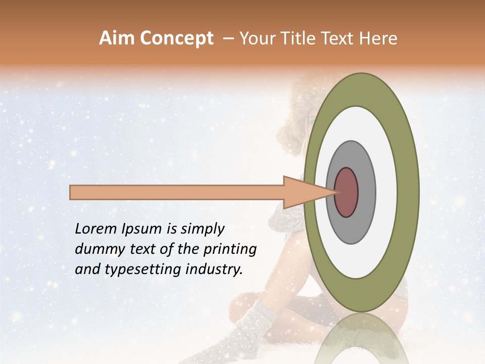 Warm Y Snow PowerPoint Template