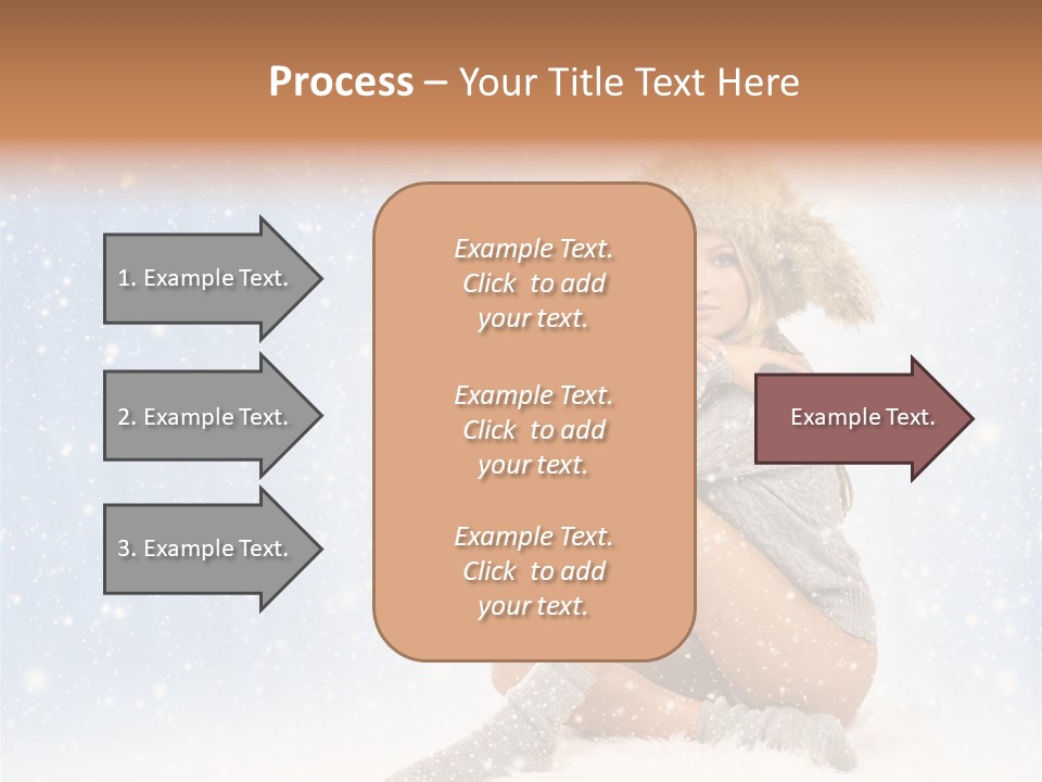Warm Y Snow PowerPoint Template