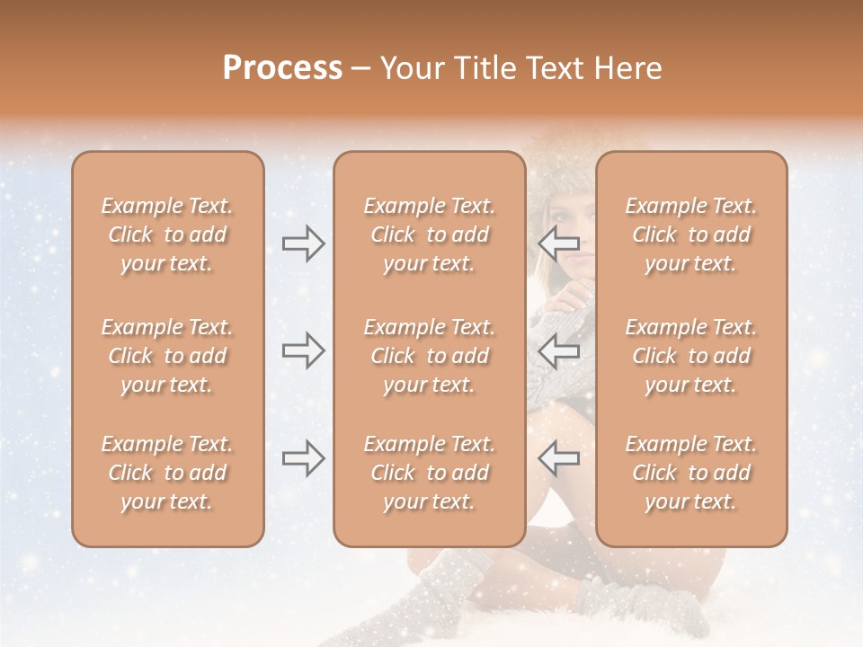 Warm Y Snow PowerPoint Template