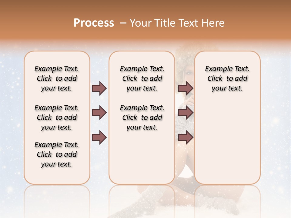 Warm Y Snow PowerPoint Template