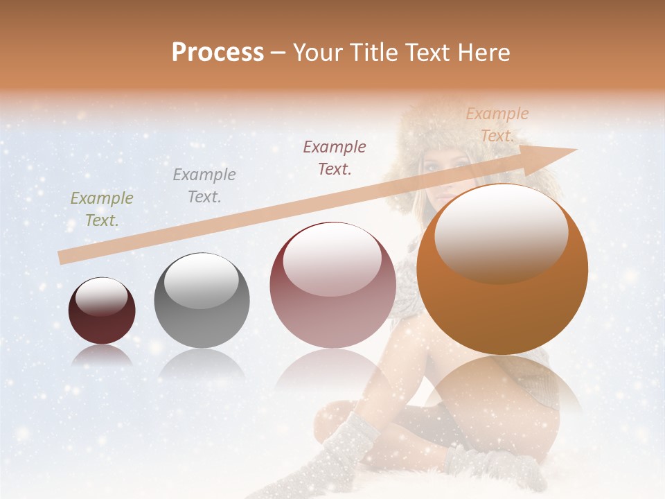 Warm Y Snow PowerPoint Template
