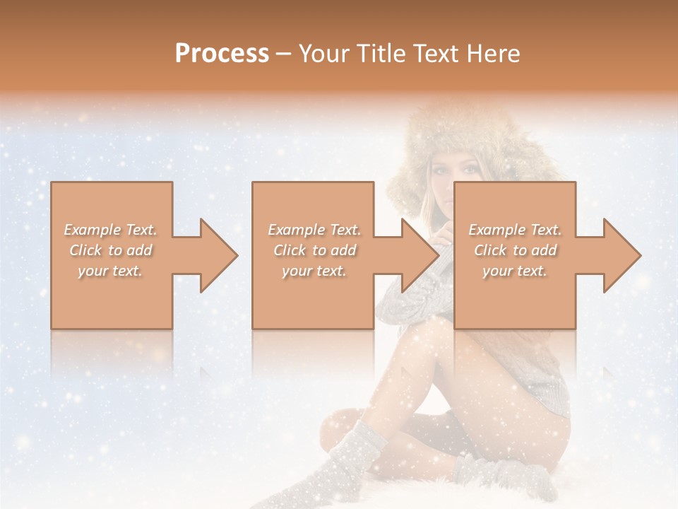 Warm Y Snow PowerPoint Template