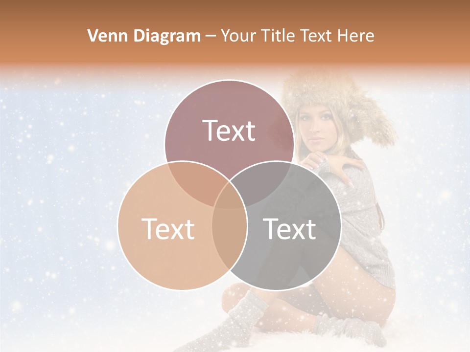 Warm Y Snow PowerPoint Template