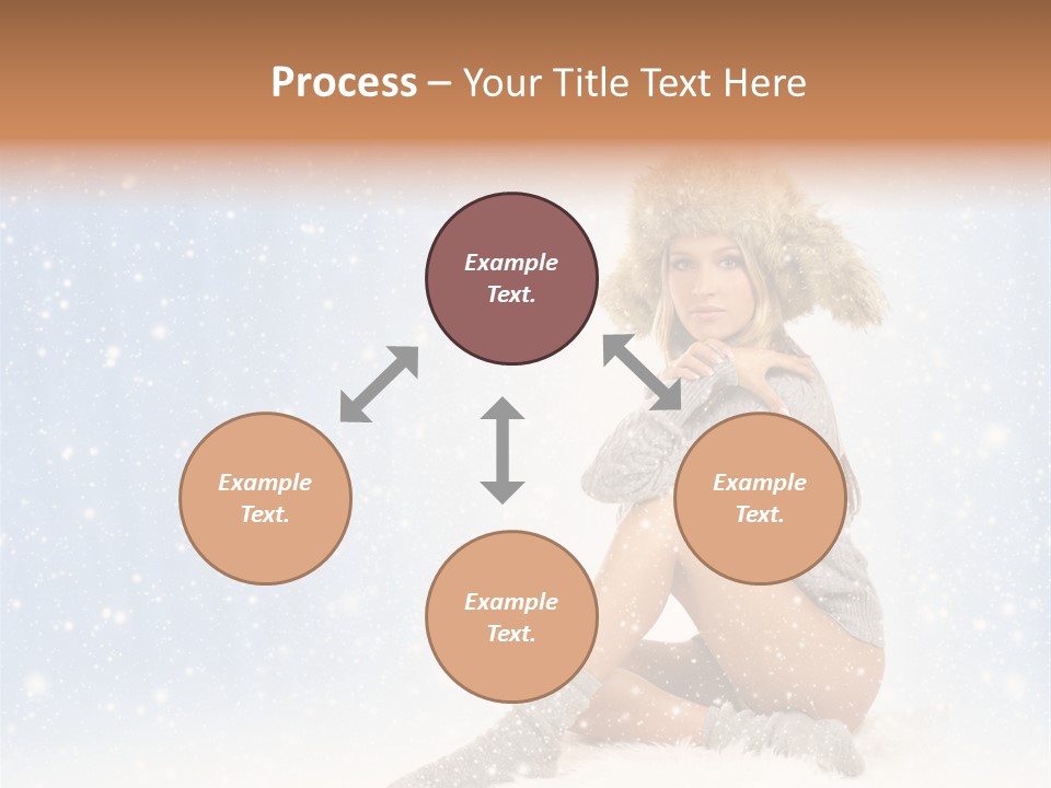 Warm Y Snow PowerPoint Template