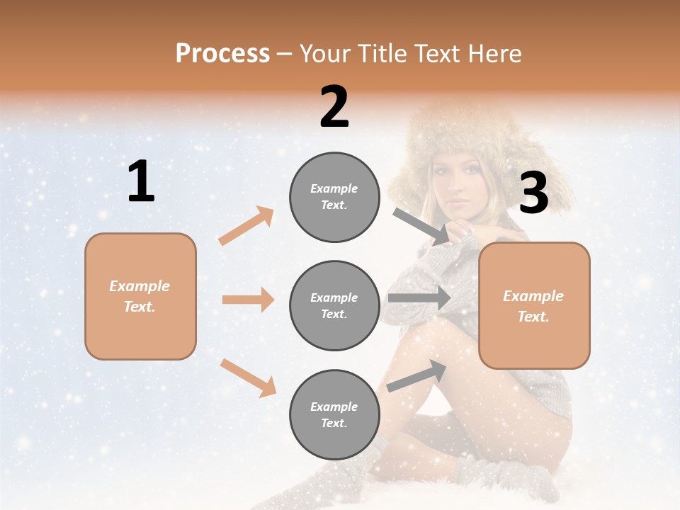 Warm Y Snow PowerPoint Template