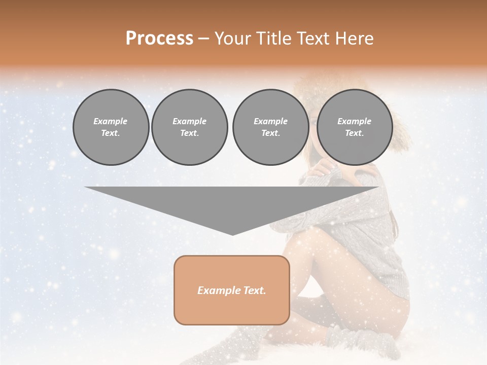 Warm Y Snow PowerPoint Template