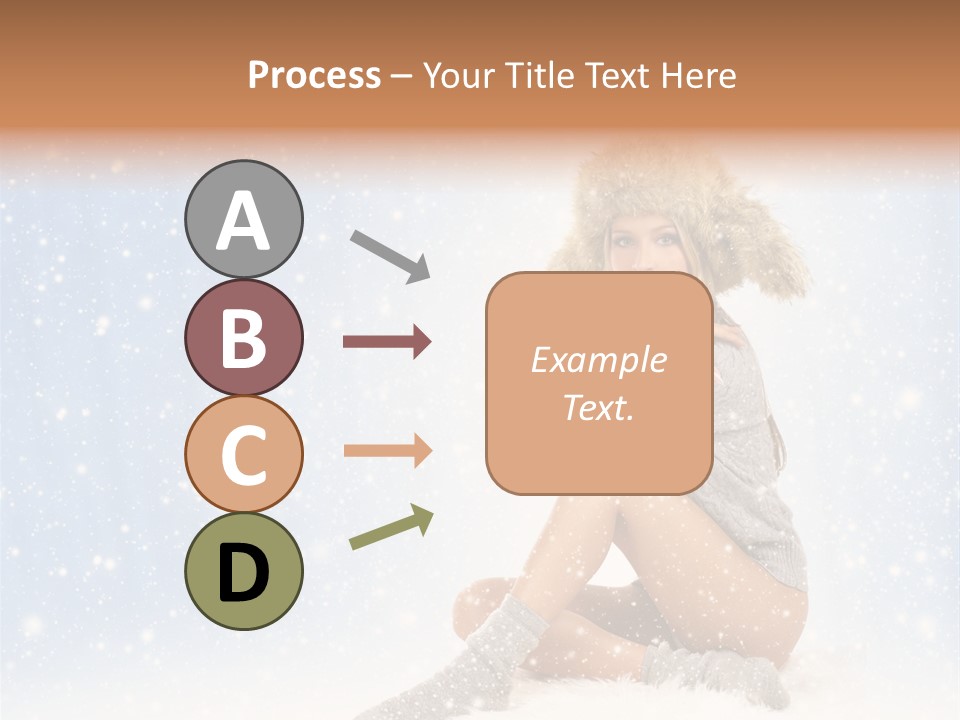 Warm Y Snow PowerPoint Template