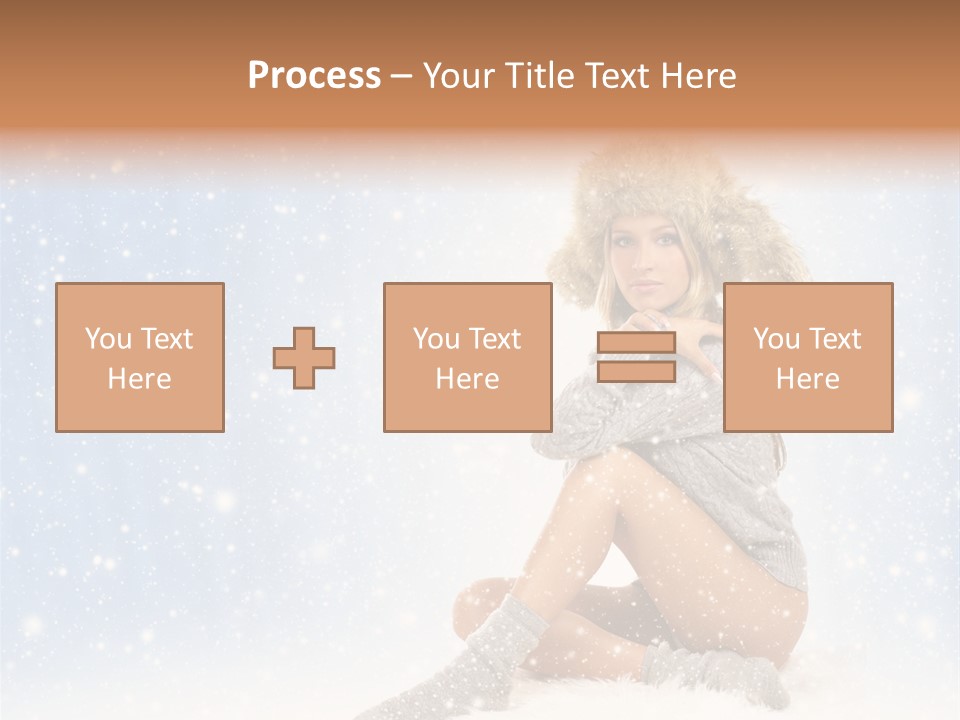 Warm Y Snow PowerPoint Template