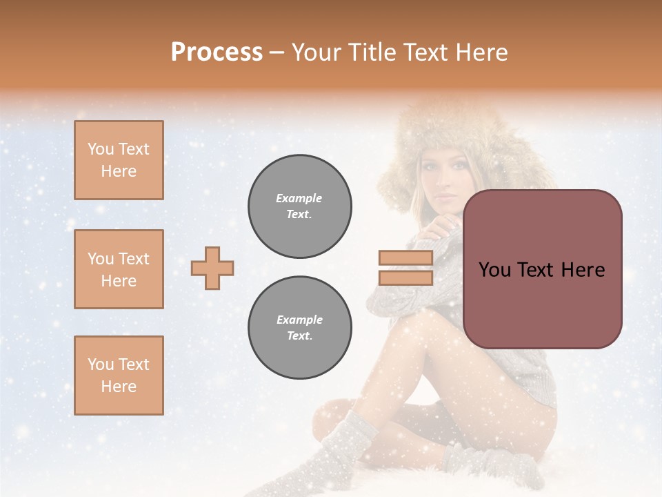 Warm Y Snow PowerPoint Template