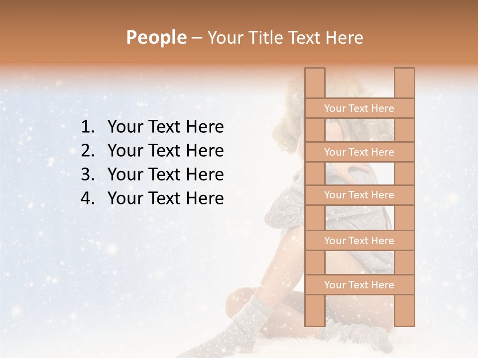 Warm Y Snow PowerPoint Template