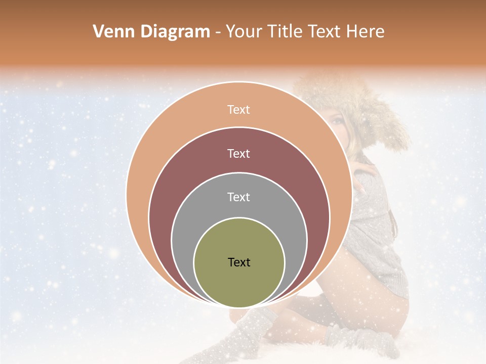 Warm Y Snow PowerPoint Template