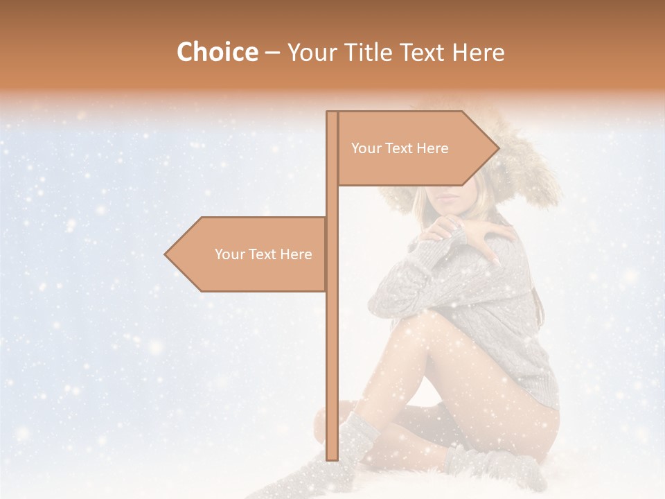 Warm Y Snow PowerPoint Template