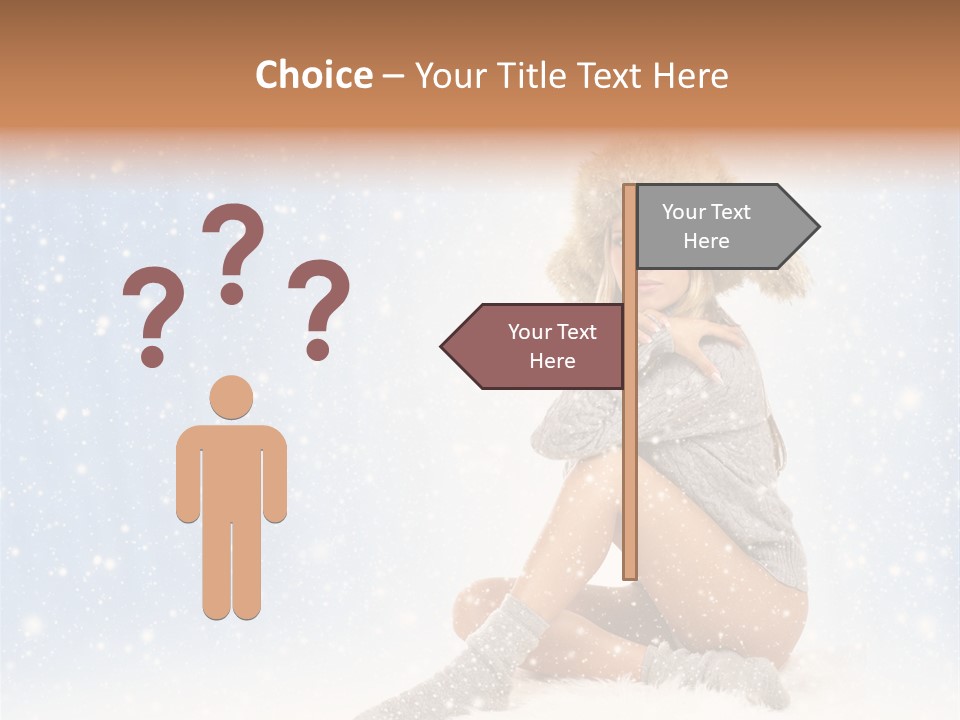Warm Y Snow PowerPoint Template