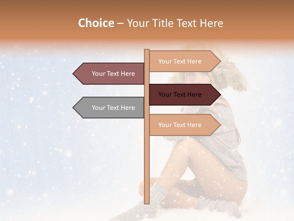 Warm Y Snow PowerPoint Template