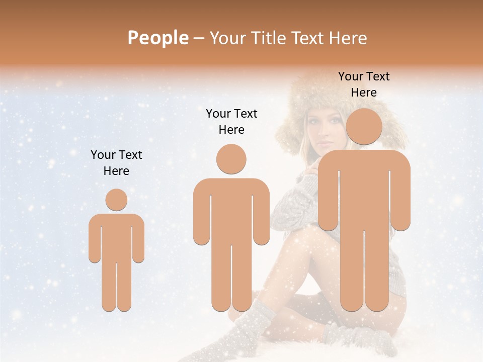 Warm Y Snow PowerPoint Template