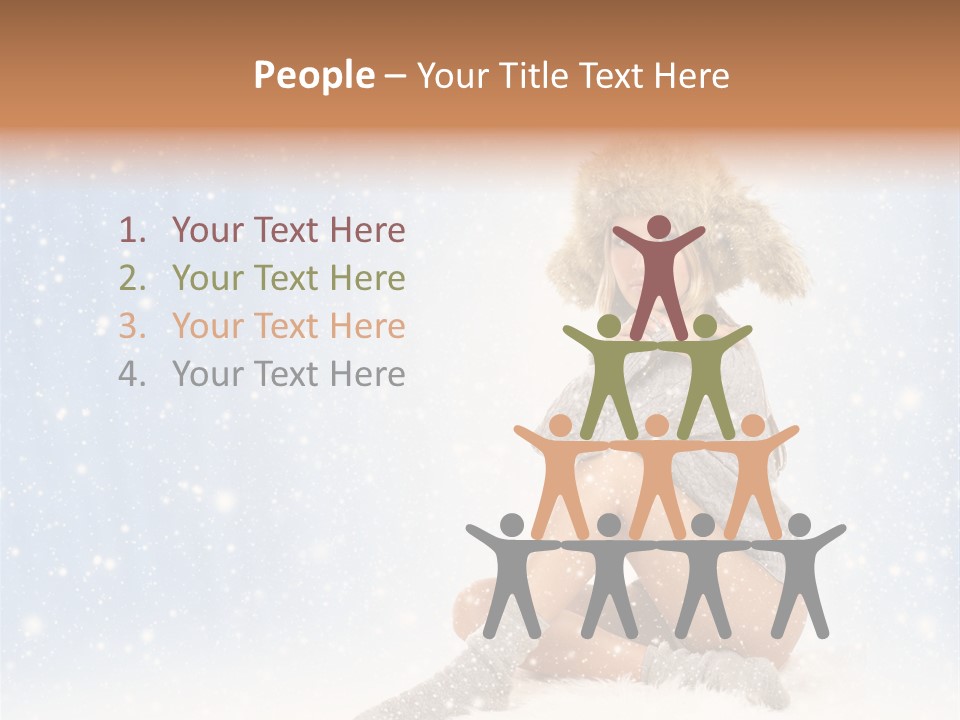 Warm Y Snow PowerPoint Template