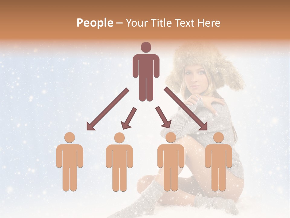Warm Y Snow PowerPoint Template