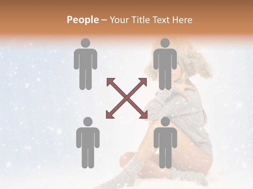 Warm Y Snow PowerPoint Template