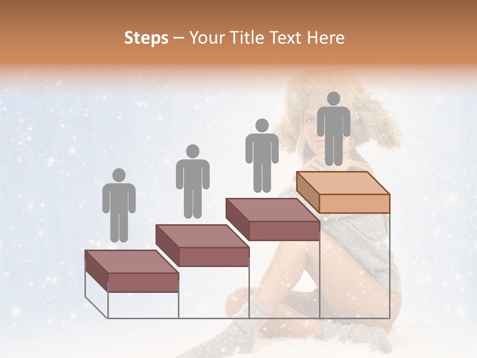 Warm Y Snow PowerPoint Template