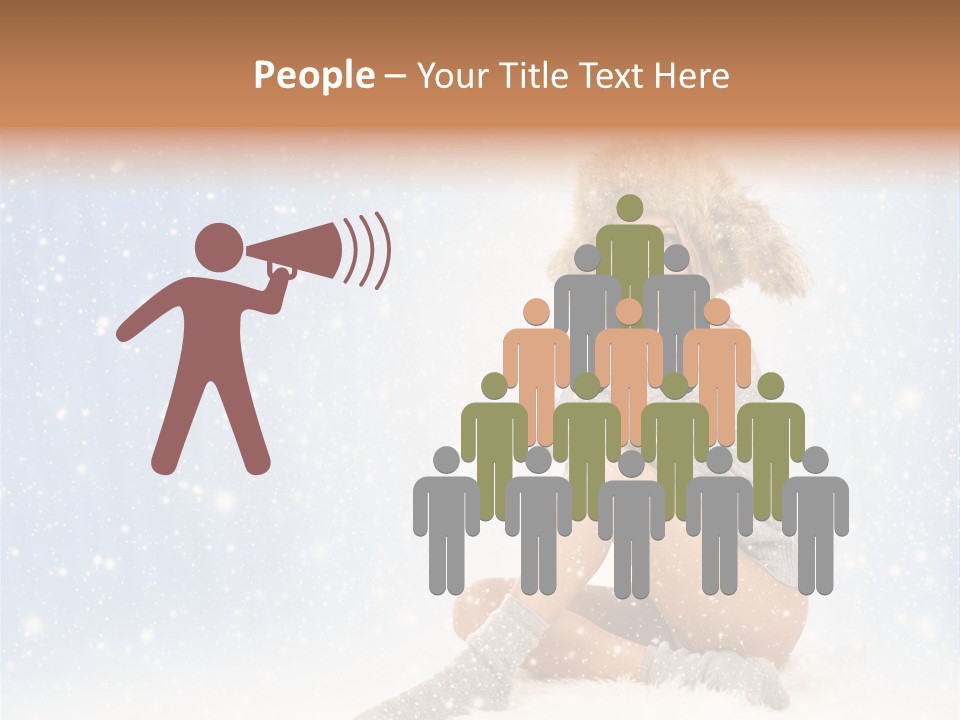 Warm Y Snow PowerPoint Template