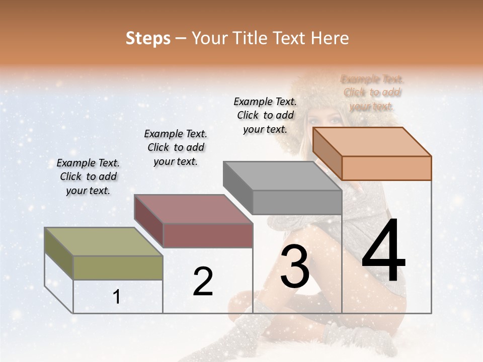Warm Y Snow PowerPoint Template