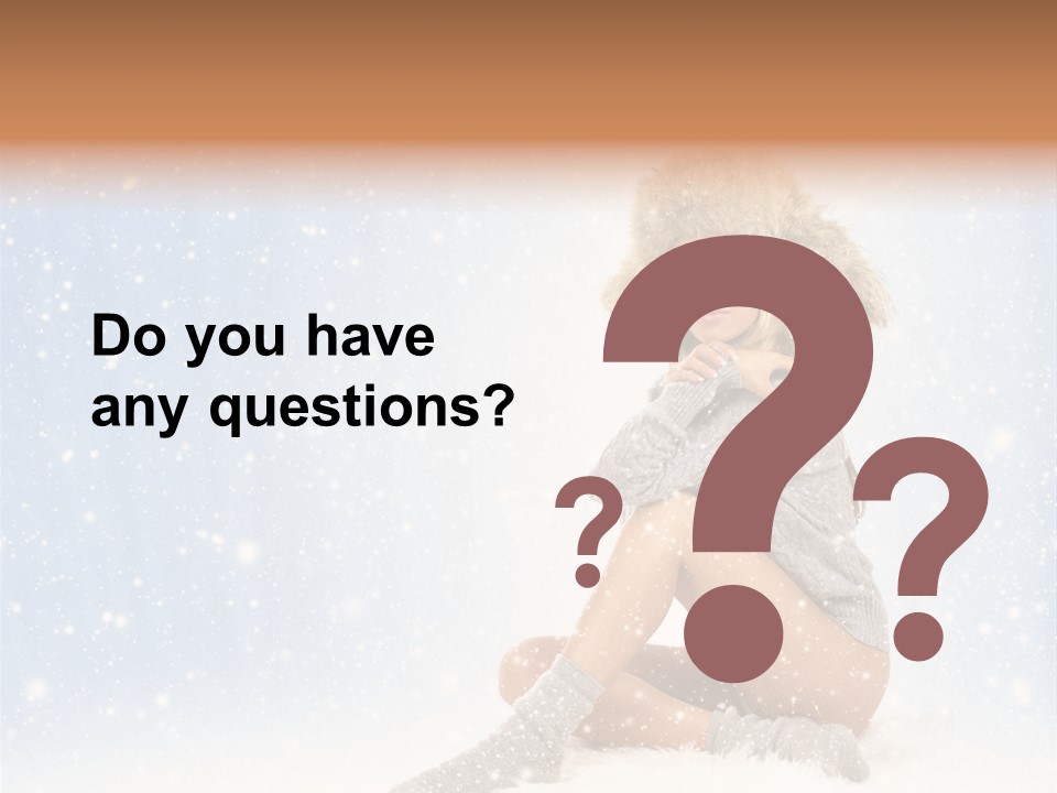 Warm Y Snow PowerPoint Template