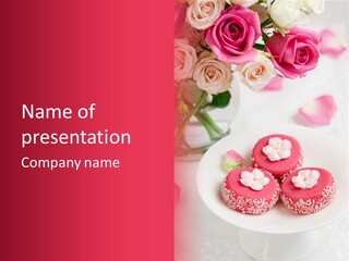 Closeup Fresh Icing PowerPoint Template