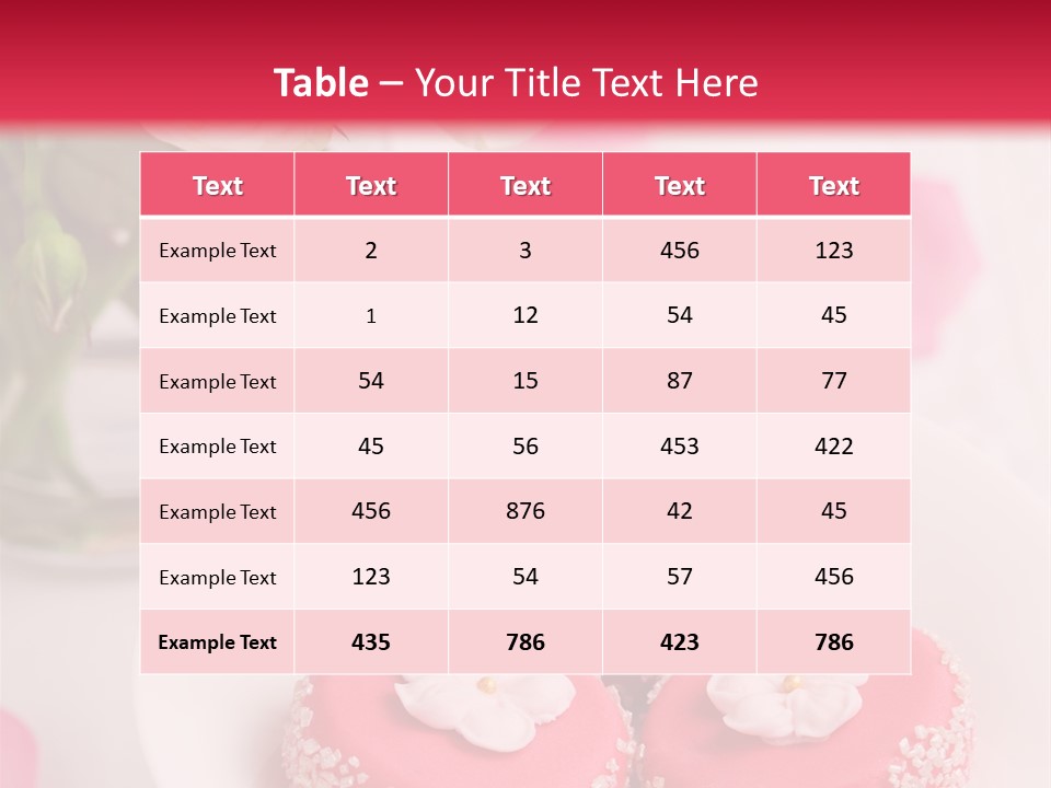 Closeup Fresh Icing PowerPoint Template