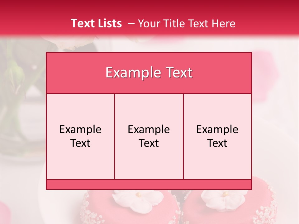 Closeup Fresh Icing PowerPoint Template