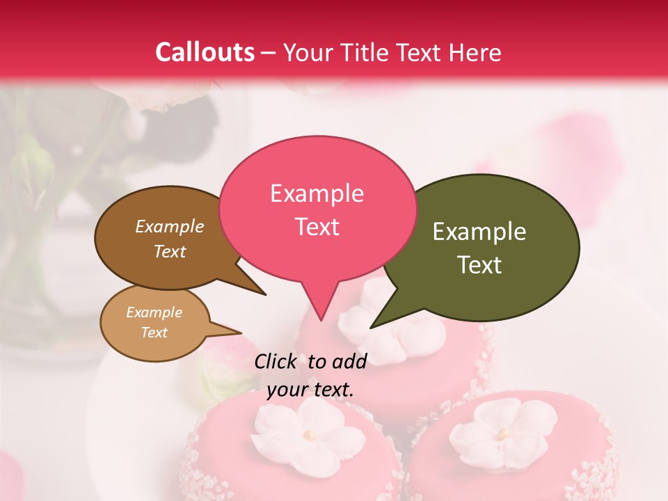 Closeup Fresh Icing PowerPoint Template