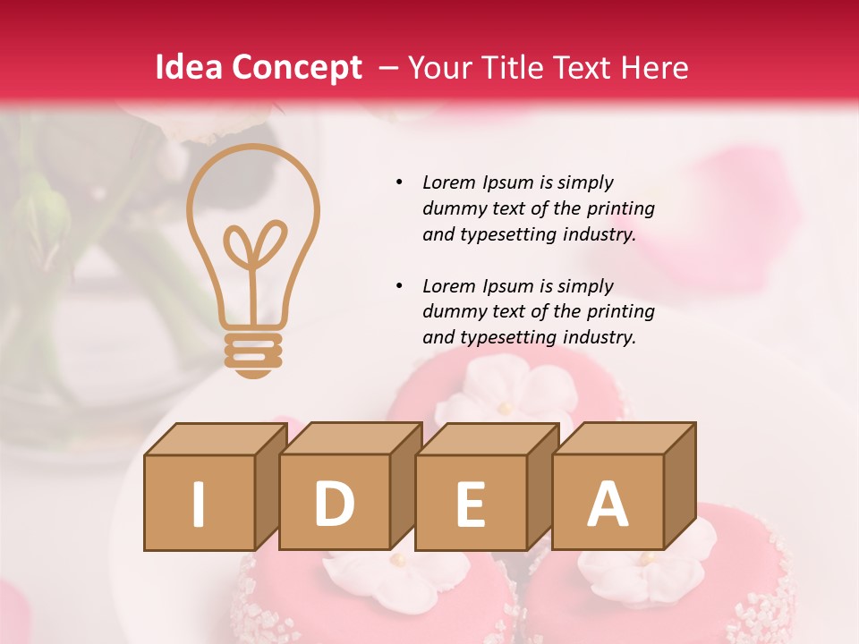 Closeup Fresh Icing PowerPoint Template