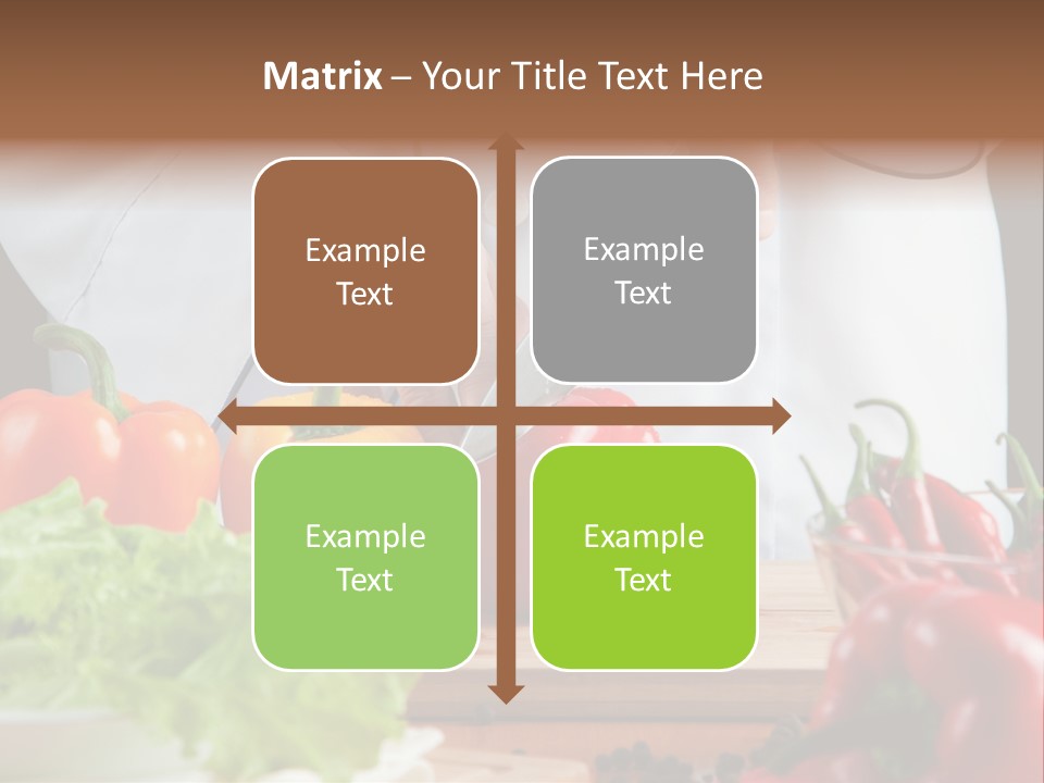 Indoors Foodstuff Vegs PowerPoint Template