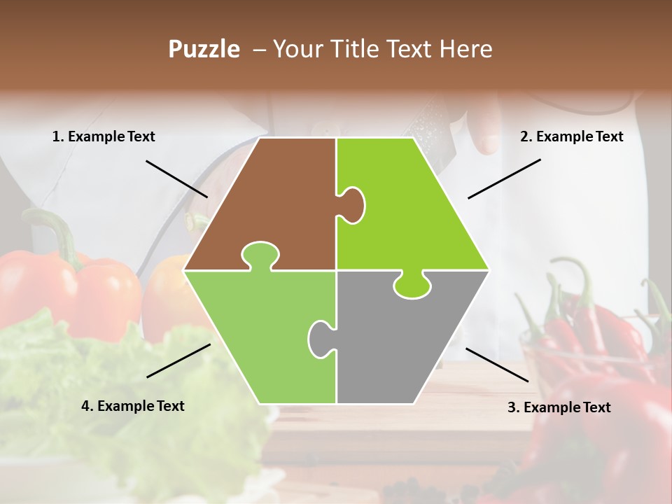 Indoors Foodstuff Vegs PowerPoint Template