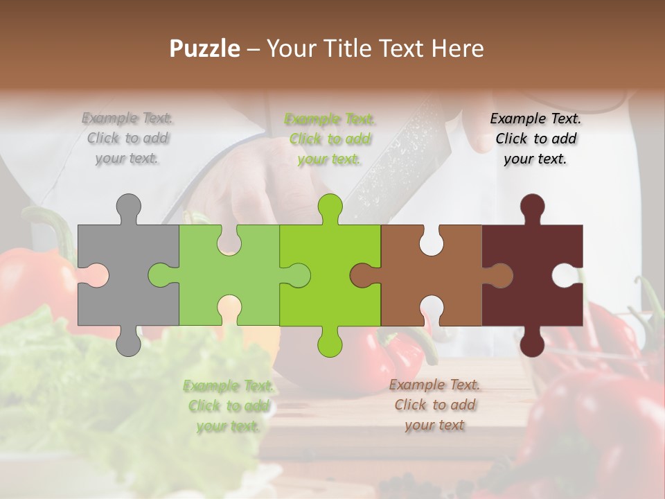 Indoors Foodstuff Vegs PowerPoint Template