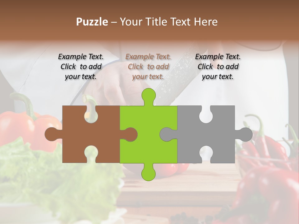 Indoors Foodstuff Vegs PowerPoint Template