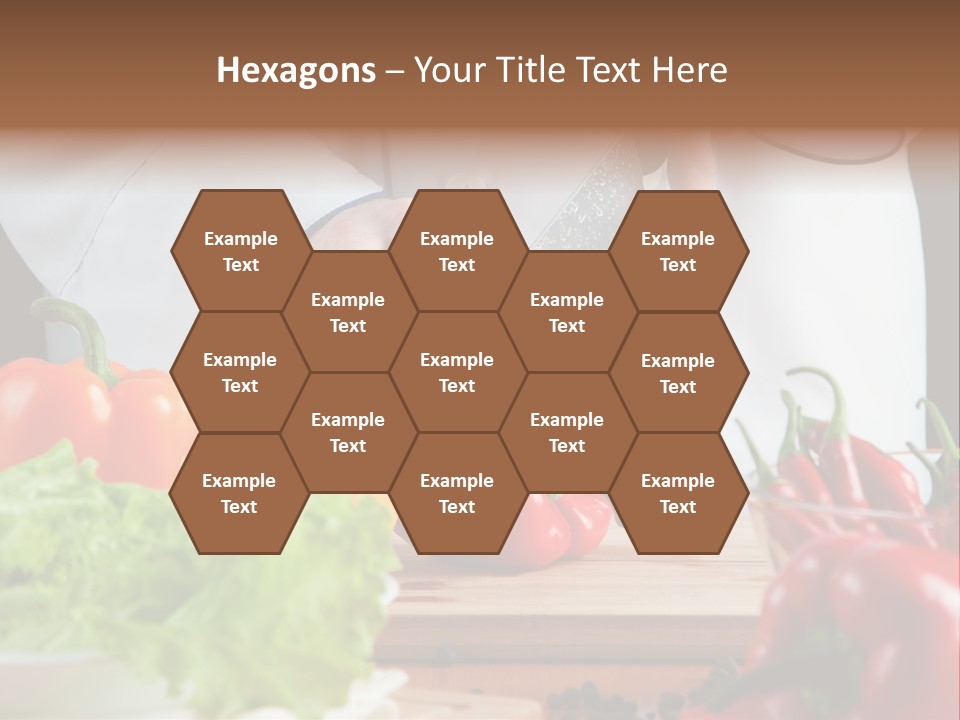 Indoors Foodstuff Vegs PowerPoint Template