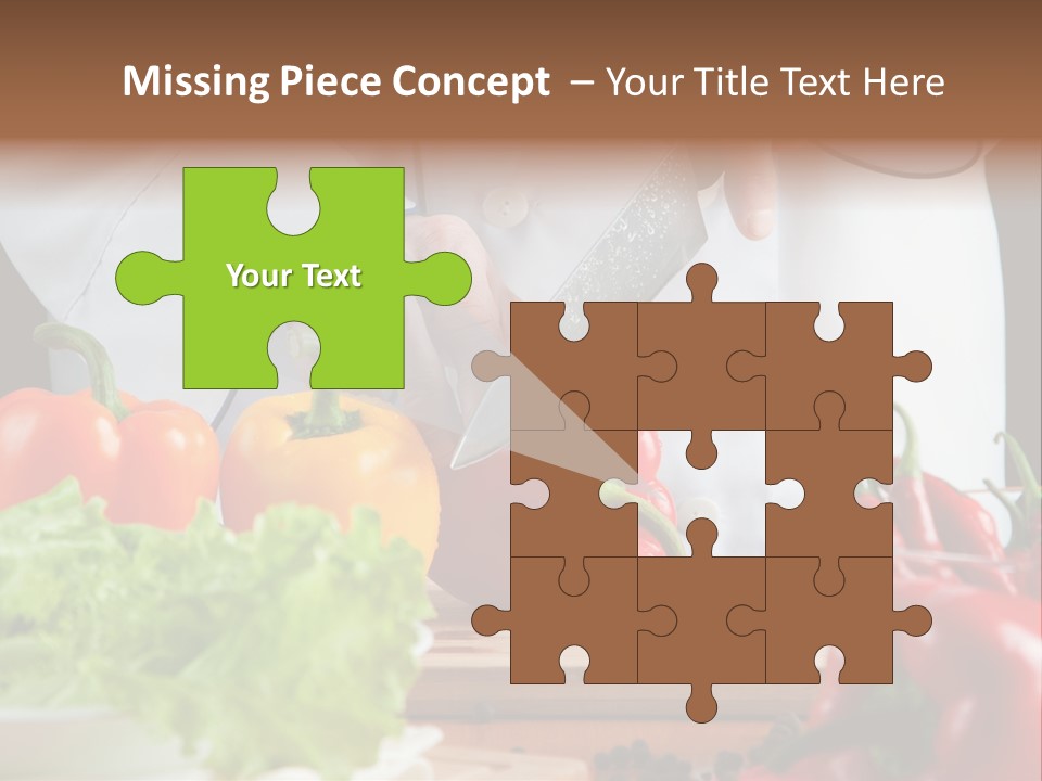 Indoors Foodstuff Vegs PowerPoint Template