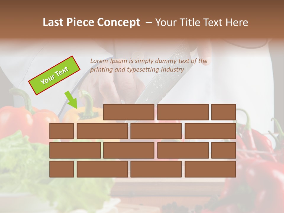 Indoors Foodstuff Vegs PowerPoint Template