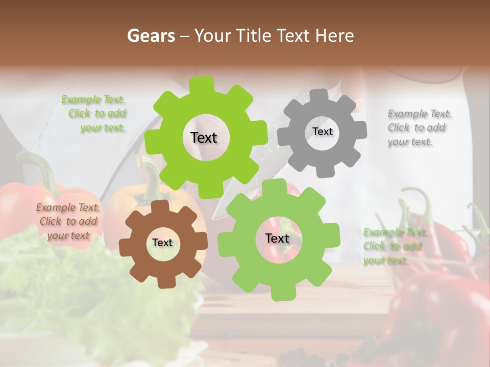 Indoors Foodstuff Vegs PowerPoint Template