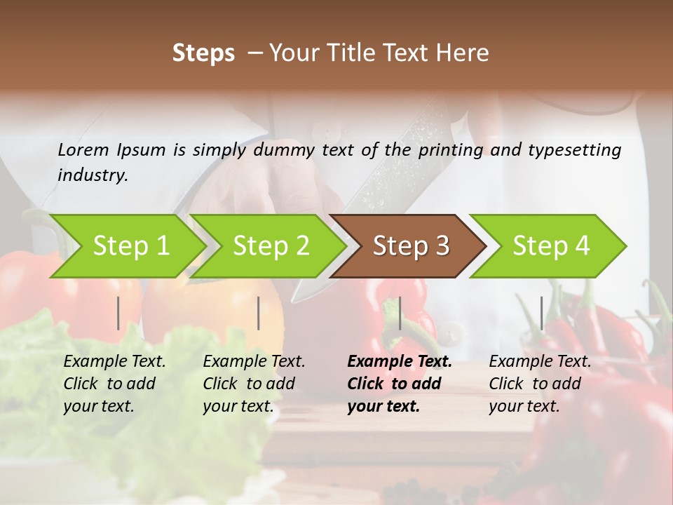 Indoors Foodstuff Vegs PowerPoint Template