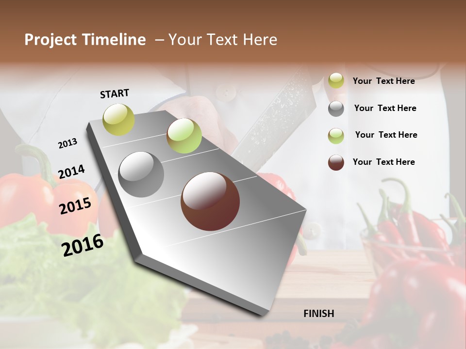 Indoors Foodstuff Vegs PowerPoint Template