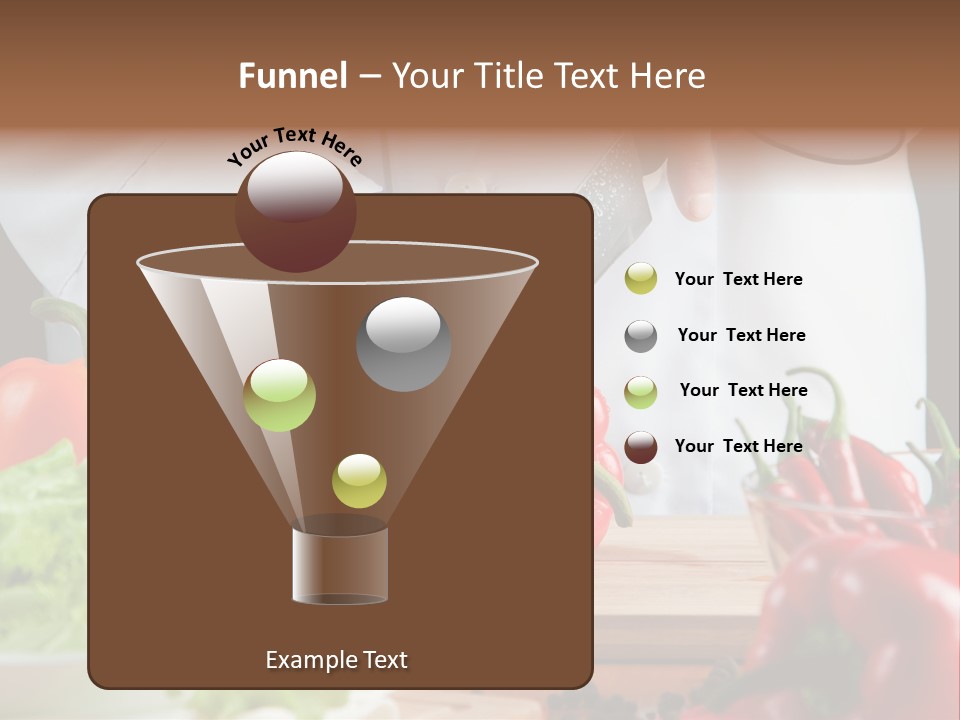 Indoors Foodstuff Vegs PowerPoint Template